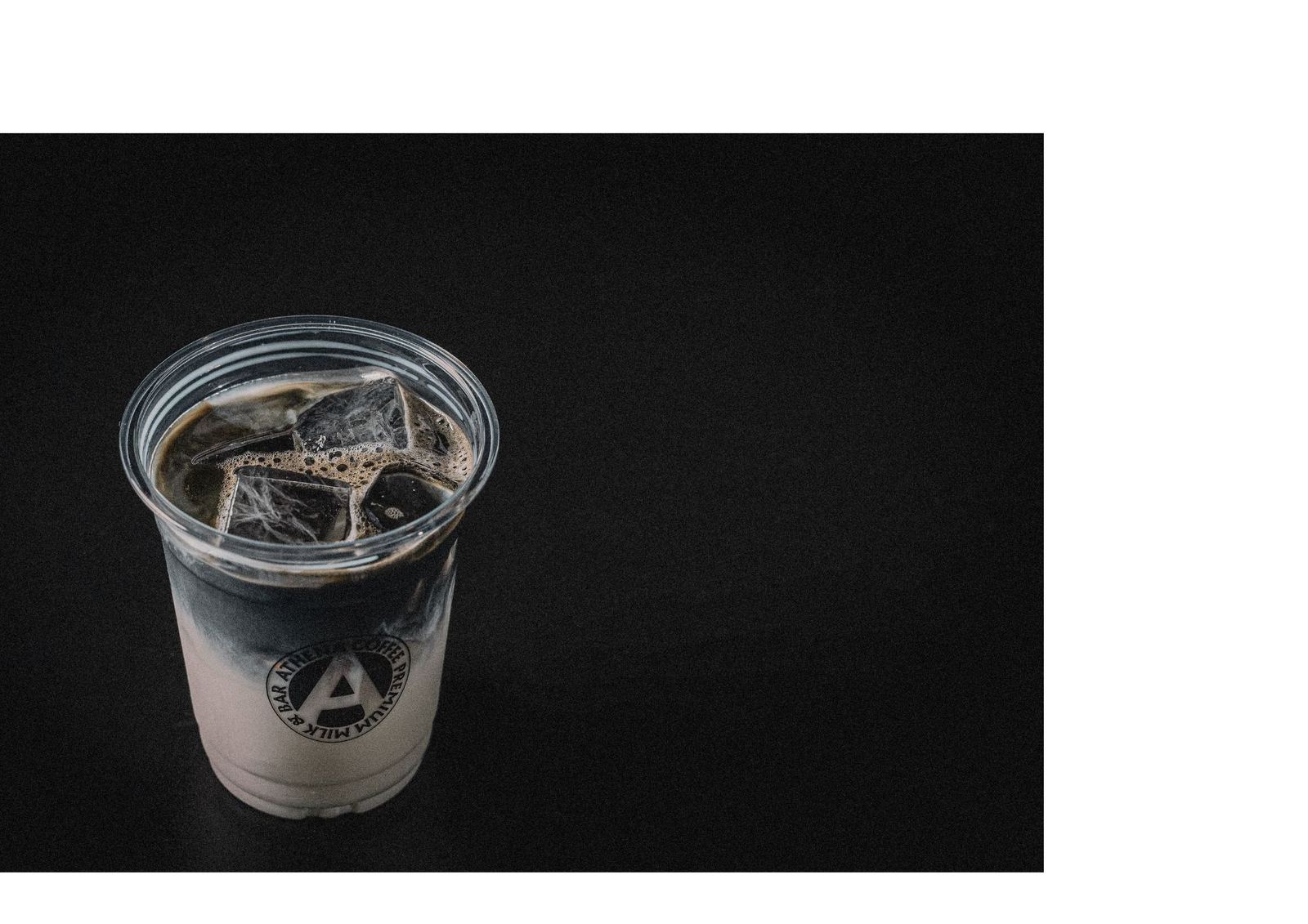 Iced coffee with milk