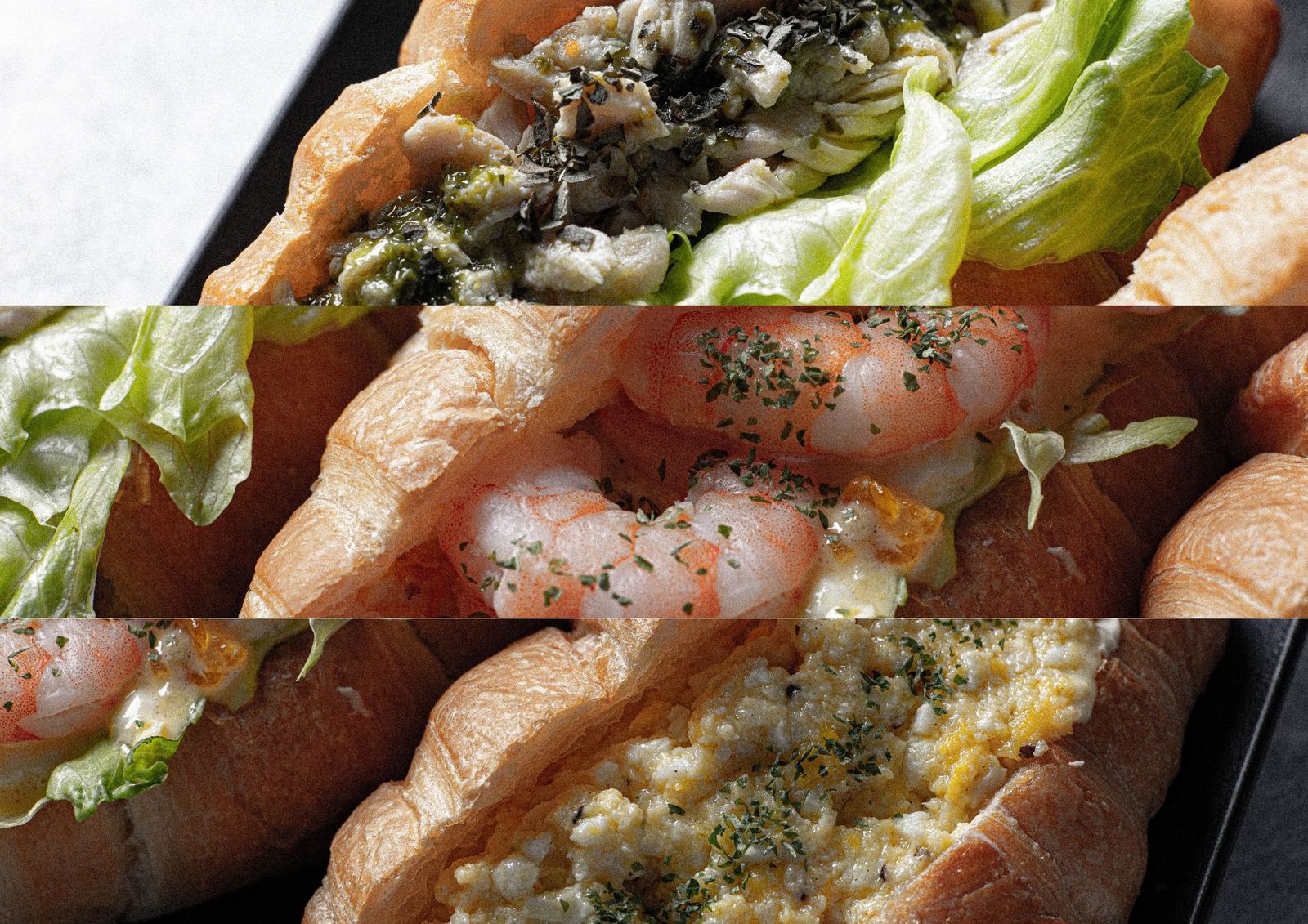 Croissant sandwiches